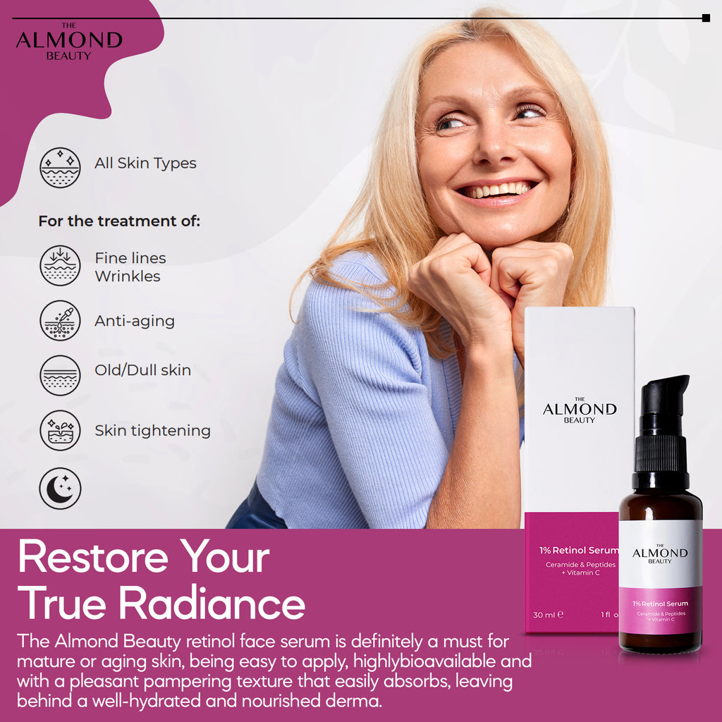 The Almond Beauty Night Renew Retinol Serum