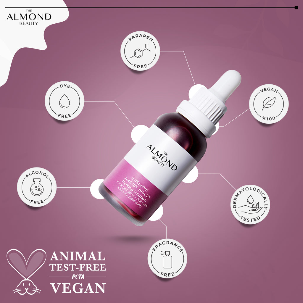 The Almond Beauty GlowReset AHA 10% BHA 2% Serum