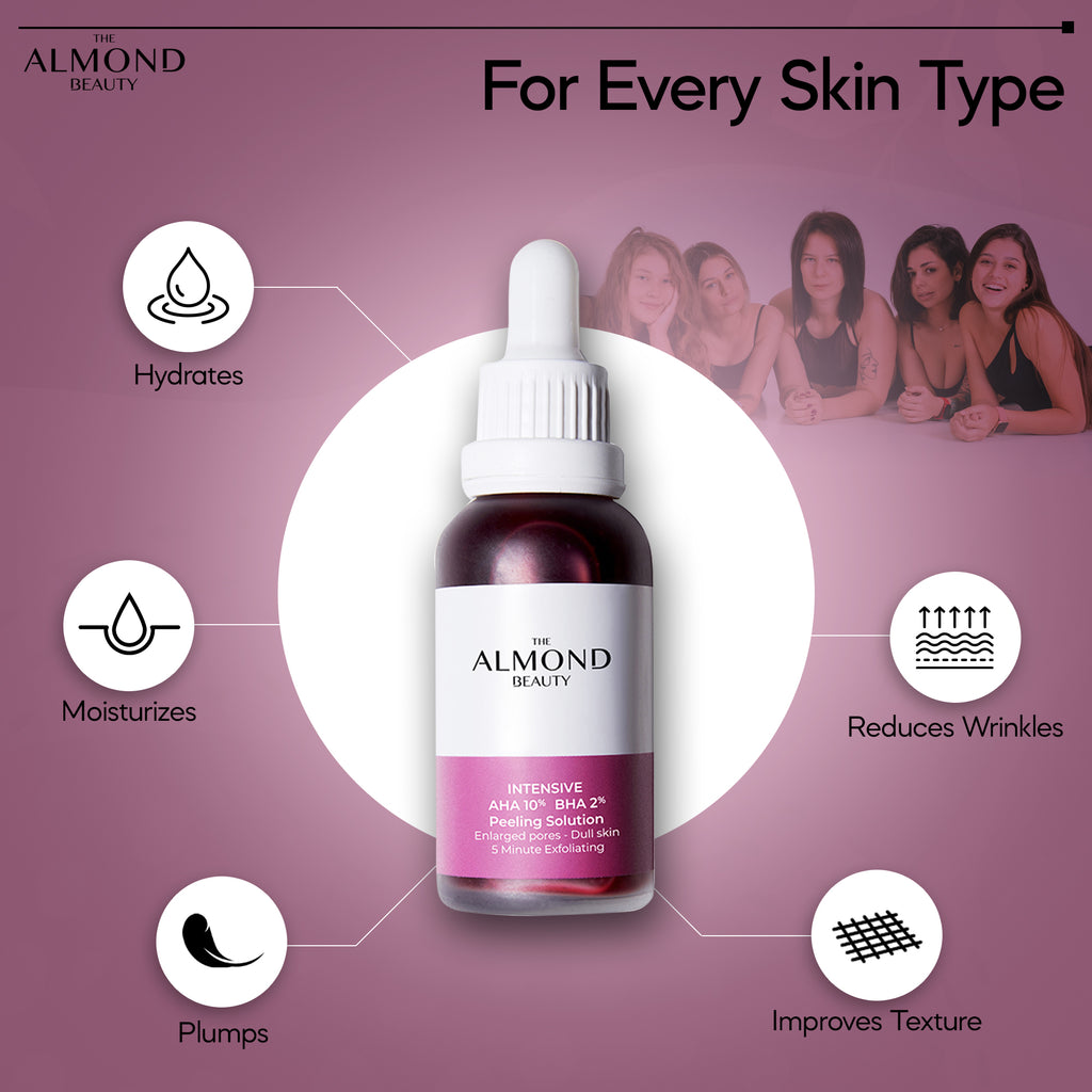 The Almond Beauty GlowReset AHA 10% BHA 2% Serum